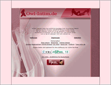 Tablet Screenshot of owl-intim.de